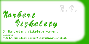 norbert vizkelety business card